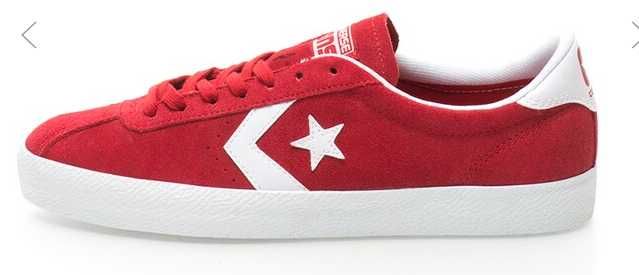 Pantofi sport rosii de piele intoarsa Converse marimea 41