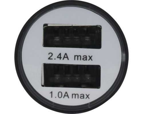 Set 8 buc, Încărcător telefon auto 12V 24V cu 2 porturi USB