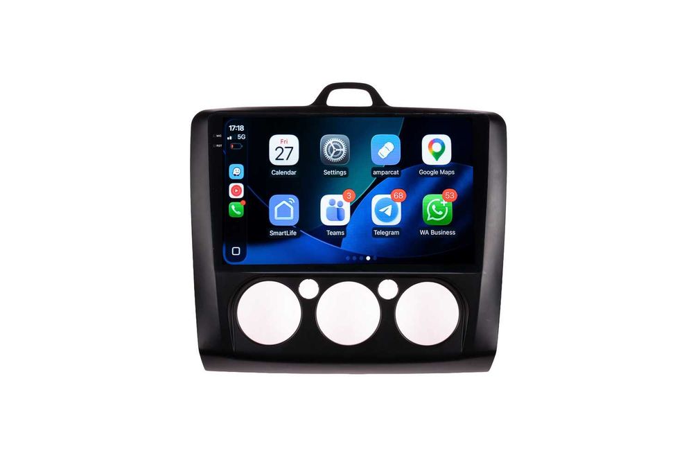 Navigatie Ford Focus 2 Android 14 , Carplay Android Auto + Camera Marsarier