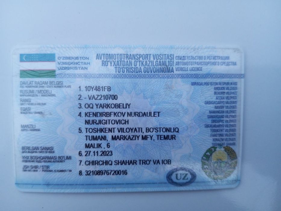 Moshina zoʻr  ogan odam baraka topadi
