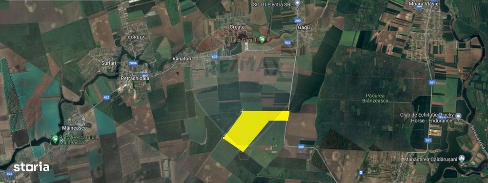 Teren 25.26ha Dascalu / DJ 200