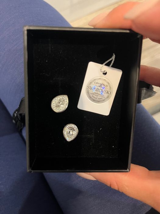 Дамски обици с кристали Swarowski