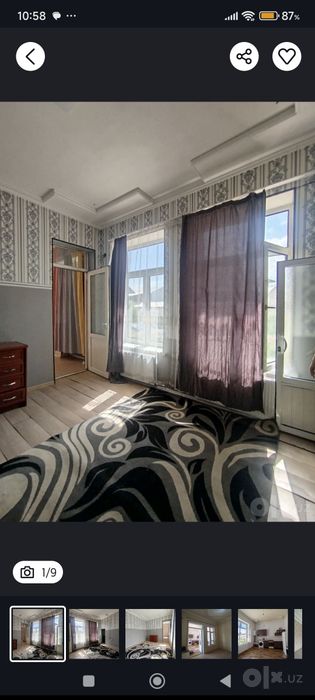 Аренда 3× комнатный дом участок 6 соток  на Гузаль Махаля