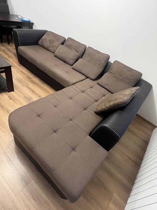 Холов Ъглов диван разтегаем и маса