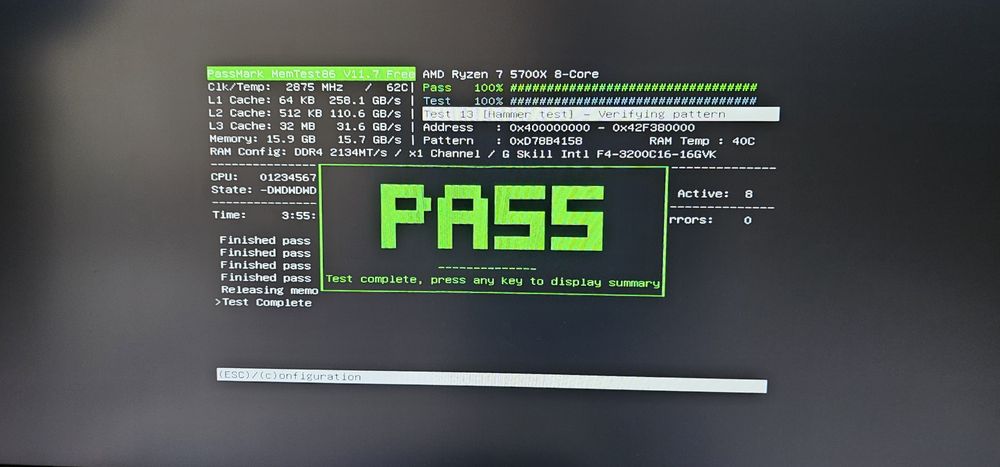 16GB G.Skill Ripjaws V DDR4 3200MT/s CL16
