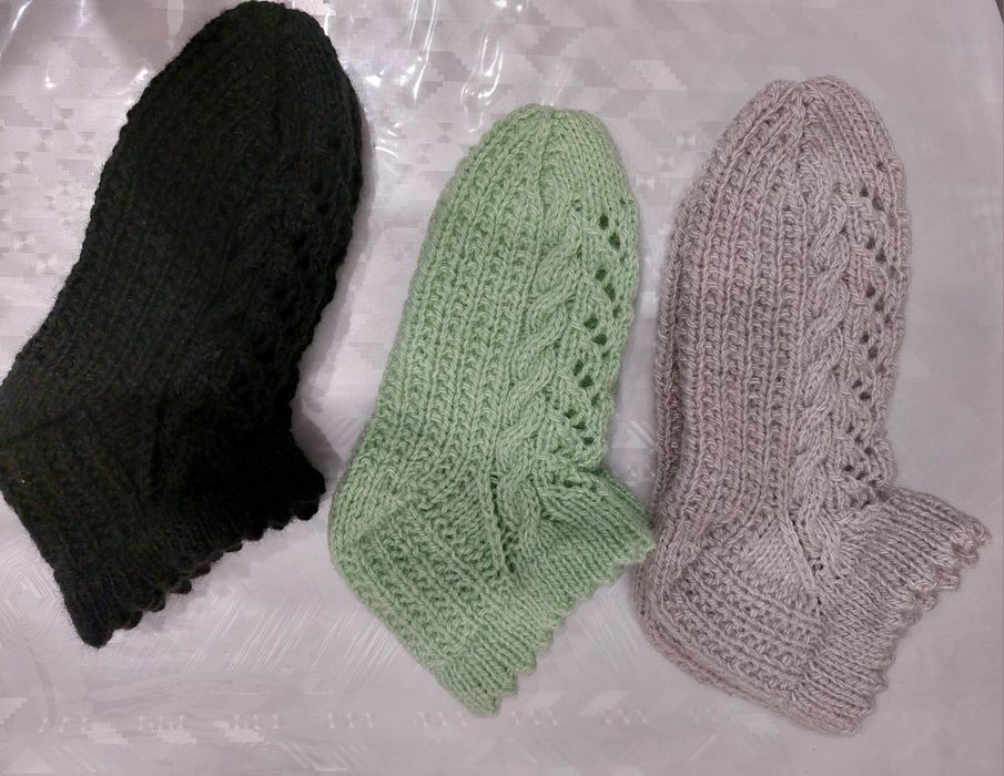 Носки ажурные, тёплые