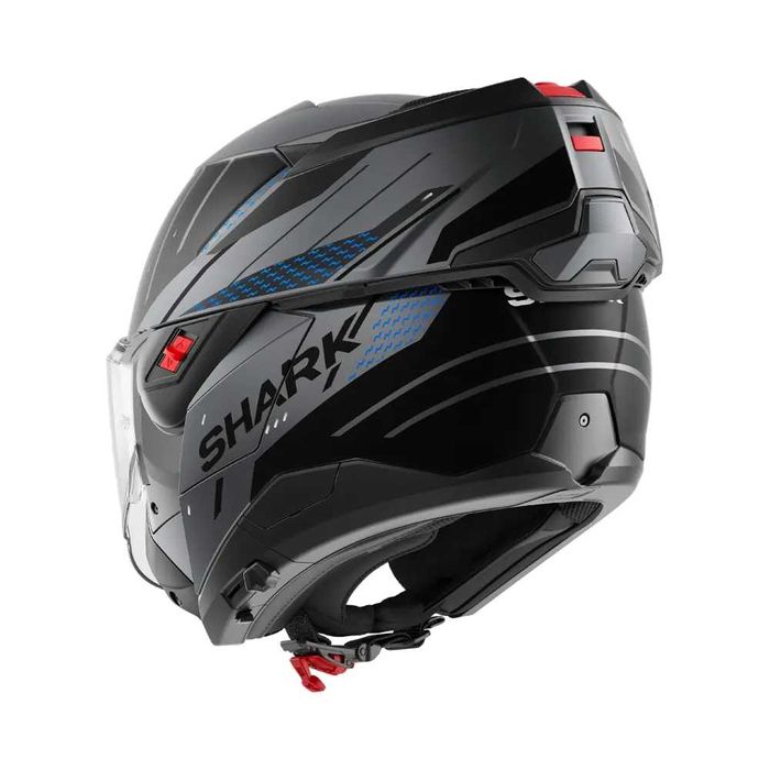 Каска Shark Oxo Rydger Mat Anthracite Blue Black