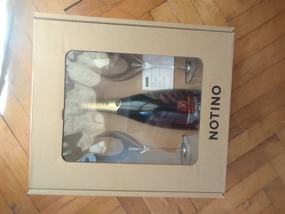 Cutie cadou șampanie și pahare