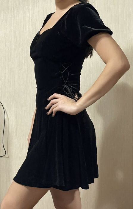 Платье велюр