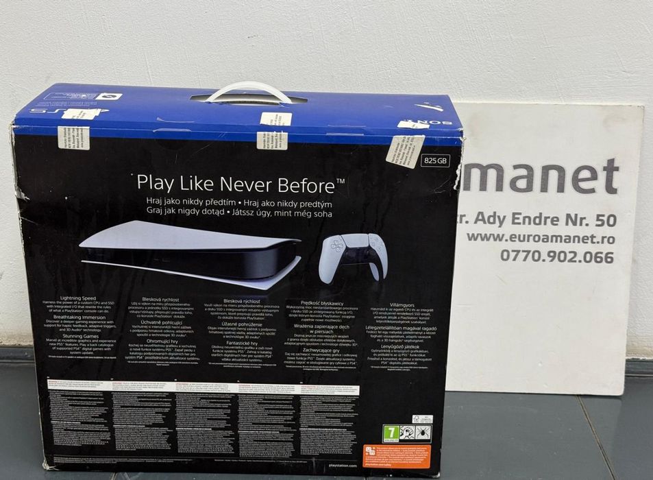 Consola PlayStation 5 Digital Edition, 825GB SSD, controller -A-