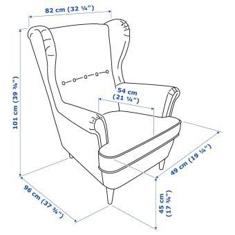 Кресло с подголовником