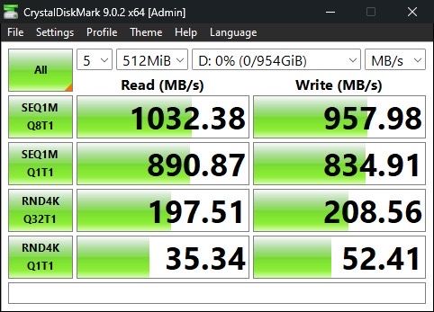 Внешний ssd 1TB Intel USB type c 10Гбит/с