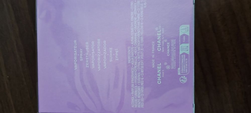 Chance Chanel  EAU TENDRE