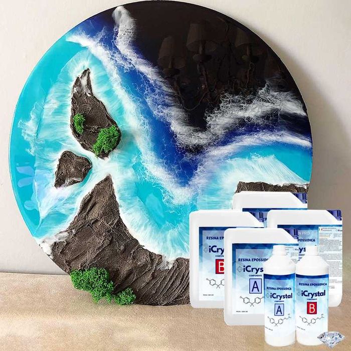 Нетоксична кристалночиста епоксидна смола iCrystal