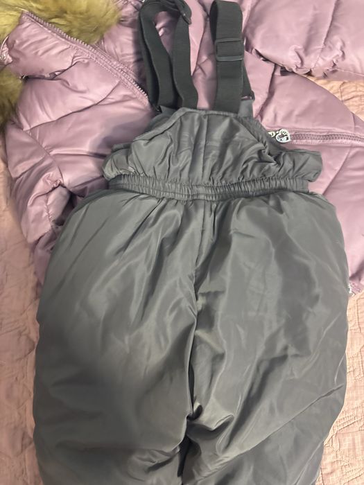 зимняя куртка с комбинезоном для девочек