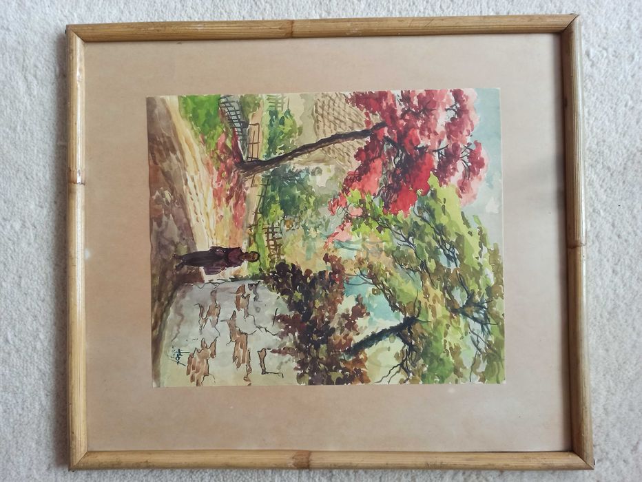 Два много красиви стари акварела