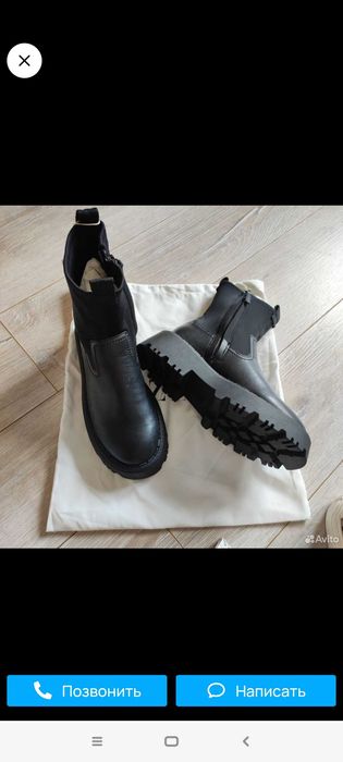 Ботинки Zara Chelsea для девочки 33