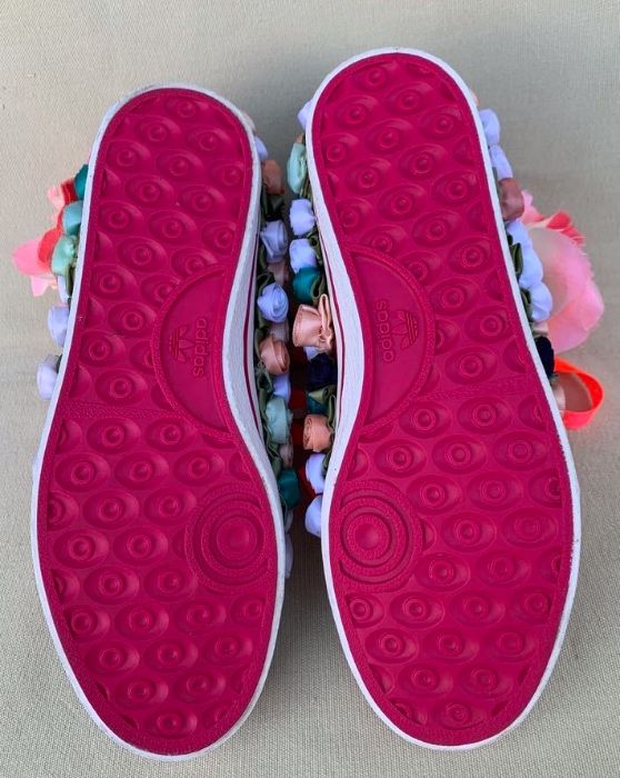 ADIDAS Flower Gheata Fashion Chic Ed. Limitata Handmade USA Oferta 1+1