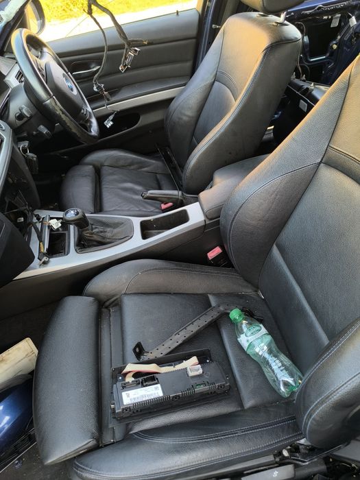 Bmw БМВ салон е90 седан рекаро черно кожено