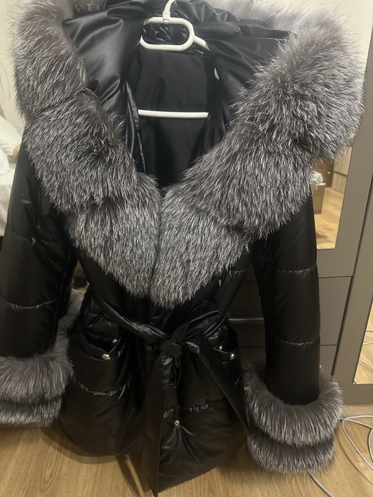 Яке шушляк със косъм сребърна лисица