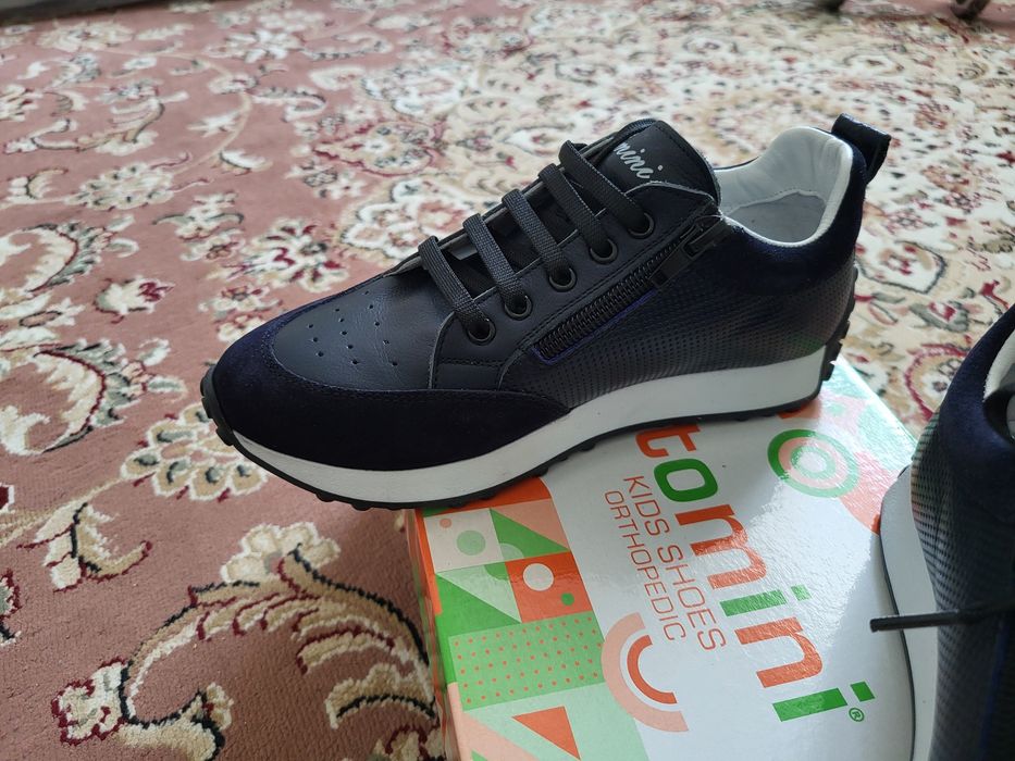 Кожанный Кроссовки для мальчика