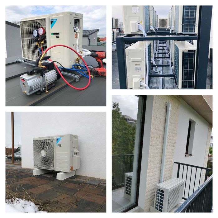 Montaj aparate de aer conditionat , igienizare, incarcare cu freon