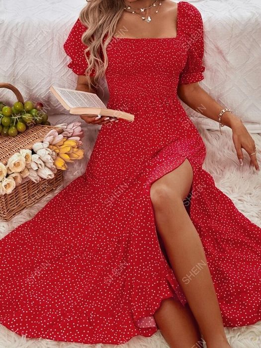 Продам платье в горошек