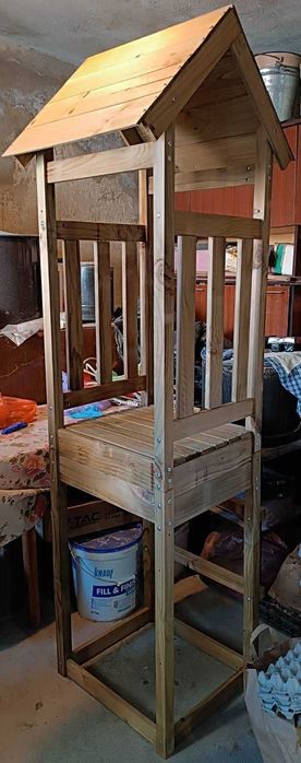 Детска Катерушка с 2 Люлки и Пързалка Нова Сглобена Неизползвана