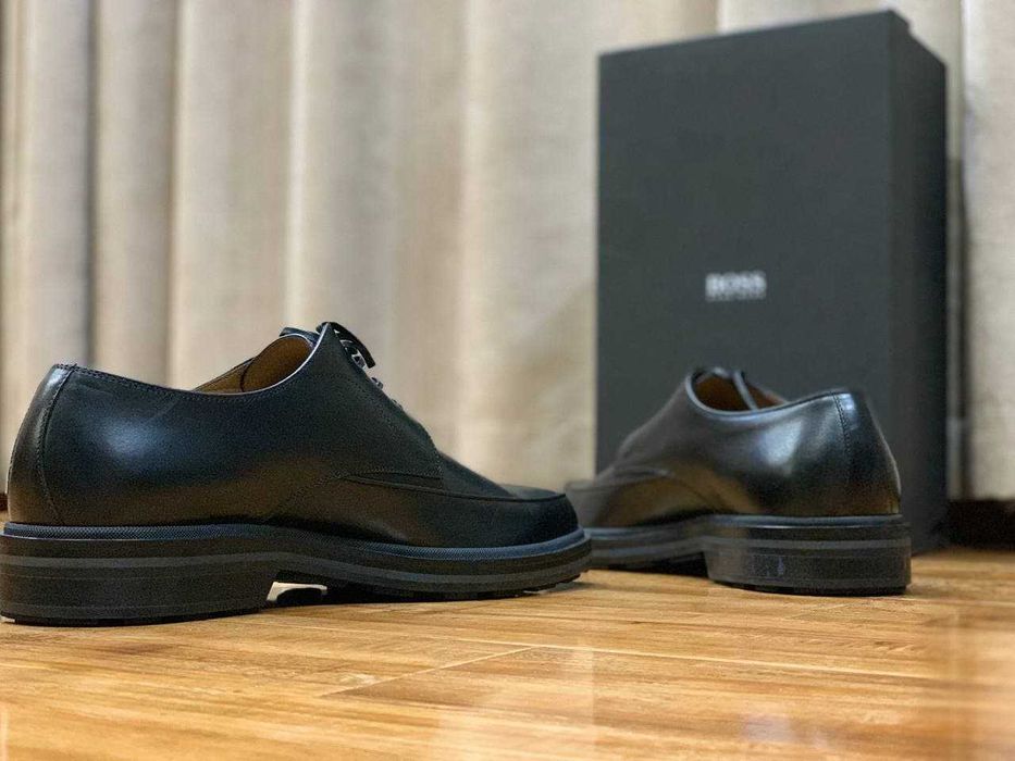 Hugo Boss кожаные туфли-дерби Италия РАЗМЕР 43