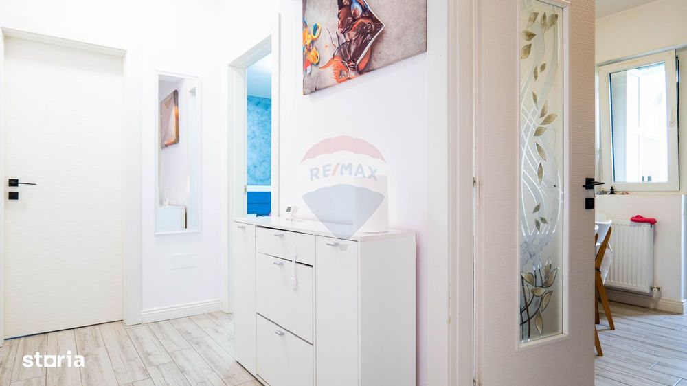 Dobroesti - vanzare apartament 2 camere mobilat complet, cu terasa