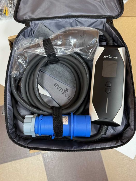 7 кВт Преносимо Зарядно Зарядна Станция Електромобил Зареждачка 32А