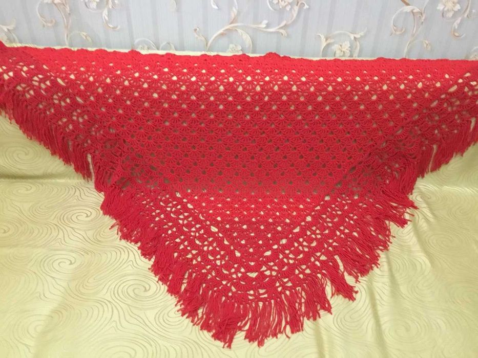 Женские шали вязаные крючком