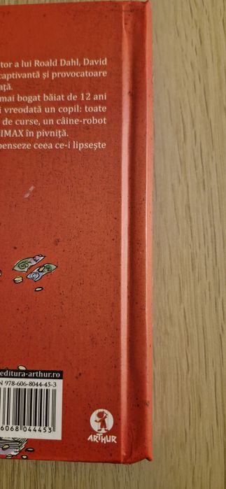 Băiatul miliardar - de David Walliams - Editura Arthur