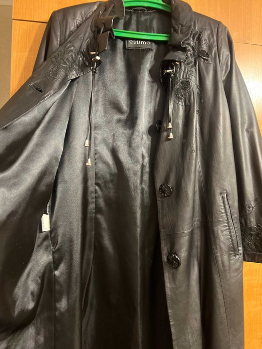 Продам кожаный плащ