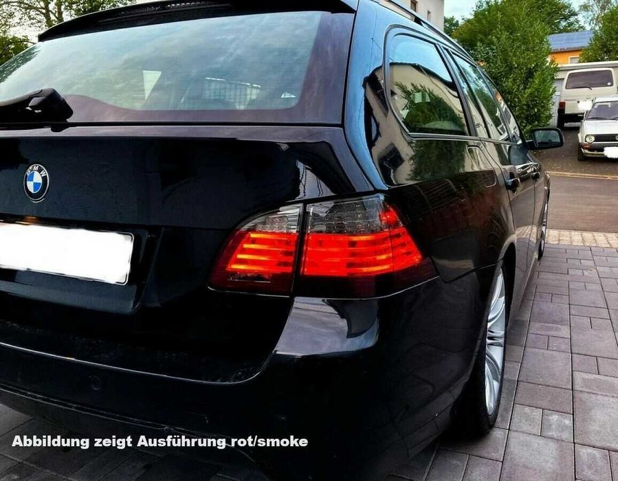 LED стопове BMW E61 5 червени бели хром Лед Комби Е60 БМВ Е61 03-07'