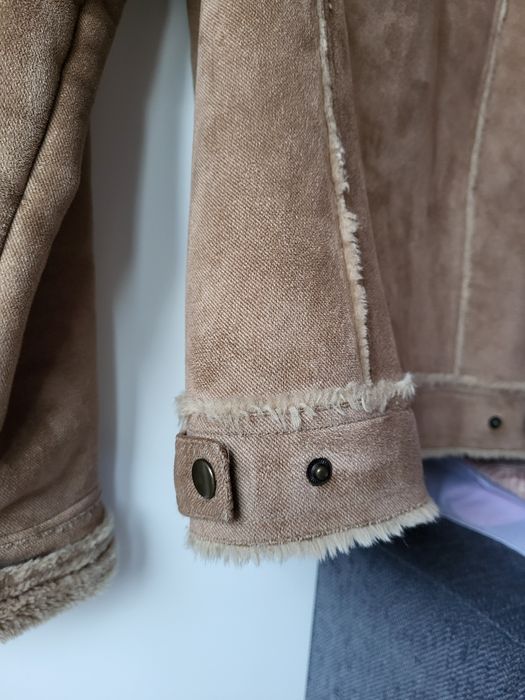 Geaca cu blana maro mărimea S/M