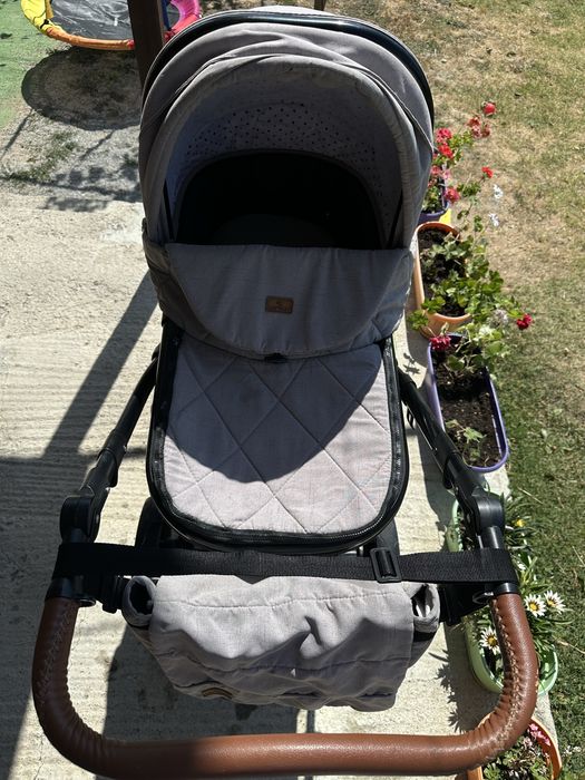 Бебешка комбинирана количка Lorelli Rimini String&Black