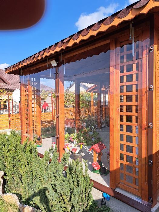 Inchderi terase / foisoare cu folie cristal