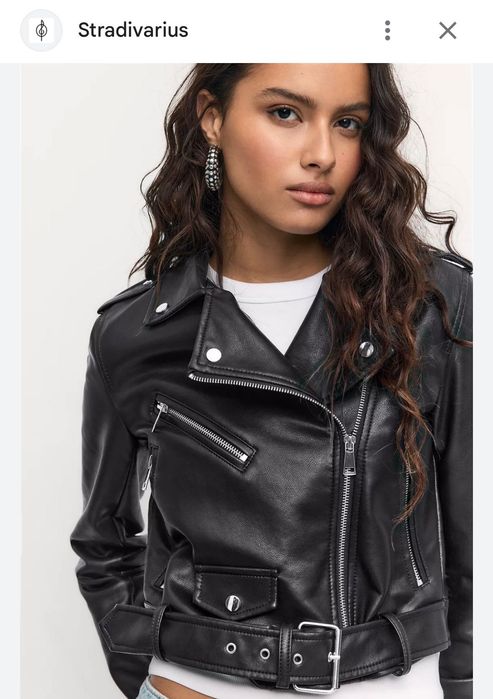 Кожено яке Stradivarius