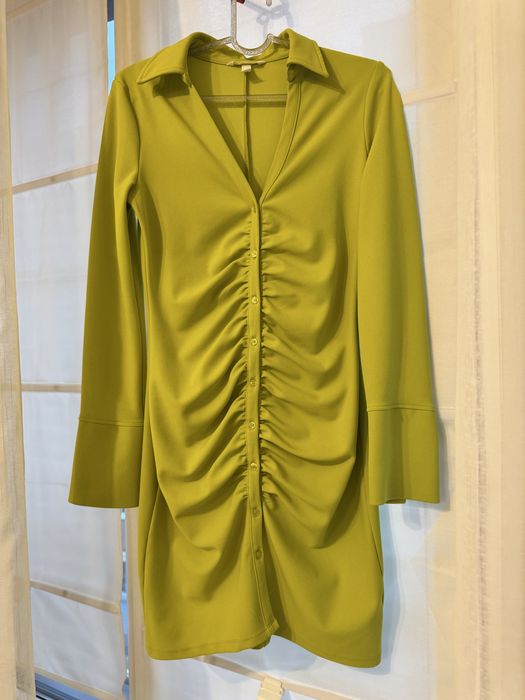 Зелена пролетна рокля H&M