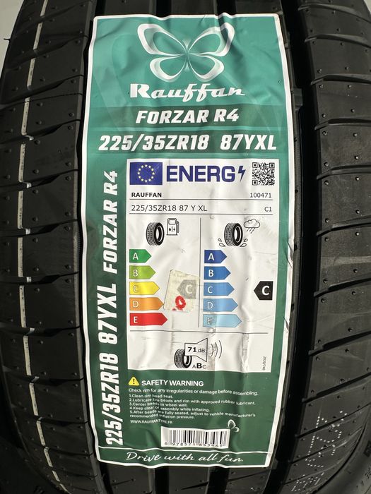 Нови летни гуми RAUFFAN FORZAR R4 225/35R18 87Y XL БОРД 2253518