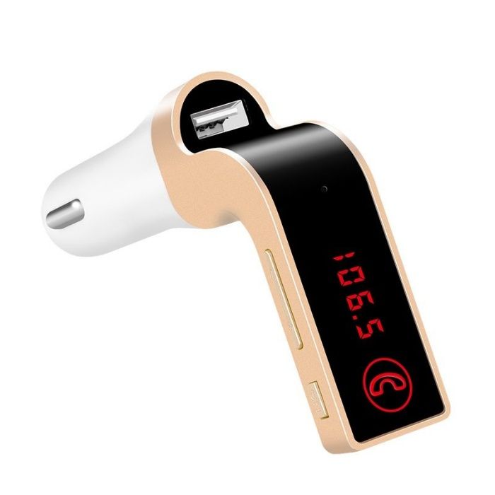 Трансмитер за кола 4в1 с Дигитален дисплей, ФМ радио, Блутут приемник