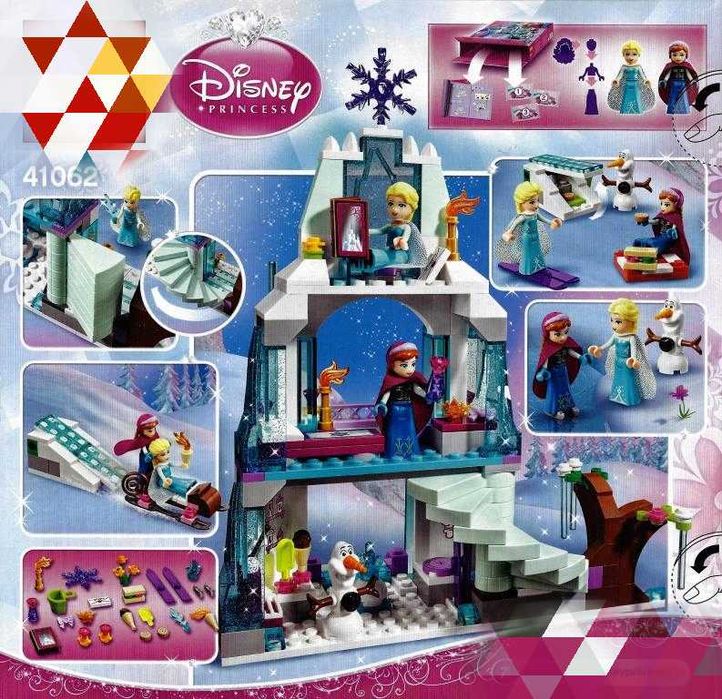 NOU TIP le go Disney Castel Palat Frozen Elsei gheata 41062