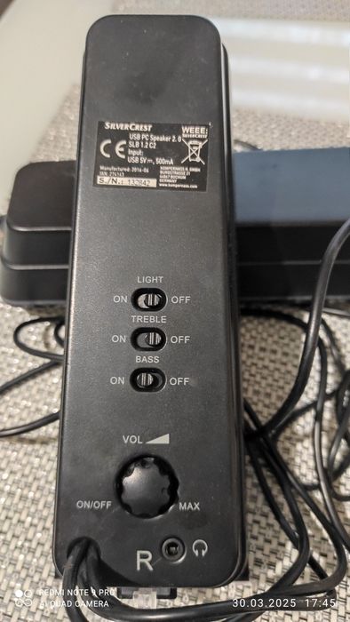 Продавам говорители за компютър SILVER GREST -GERMANY   и FIESTA