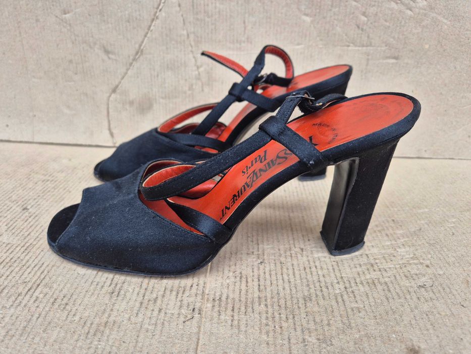 Yves Saint Laurent Paris ретро дамски обувки ток 6.5 24см винтич YSL