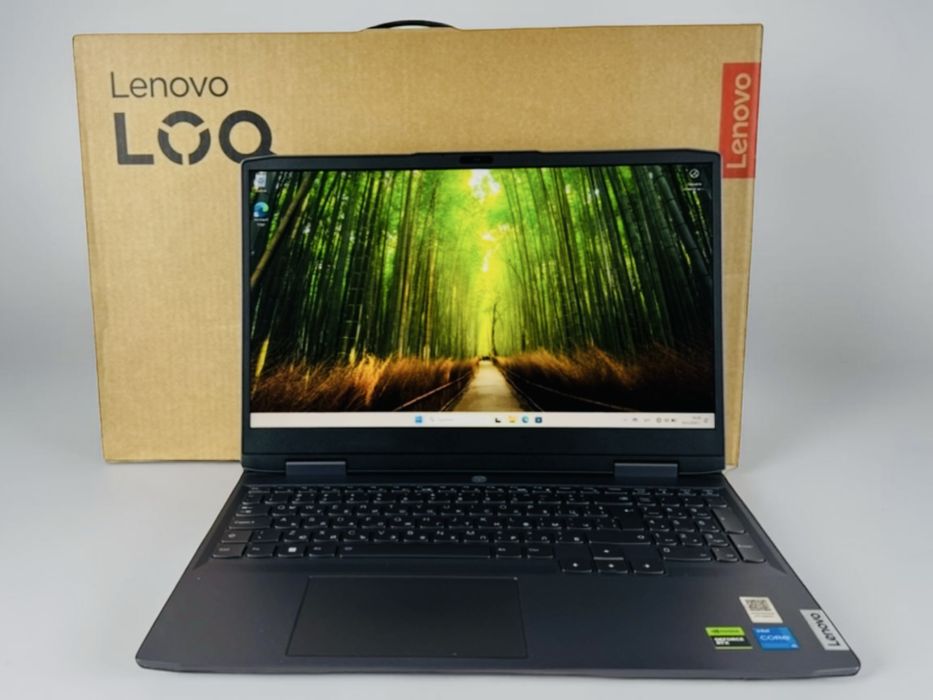 Лаптоп Lenovo LOQ 15" Full HD 144Hz i5-12450 16RAM 512SSD RTX 2050 Перфектен! Гаранция!