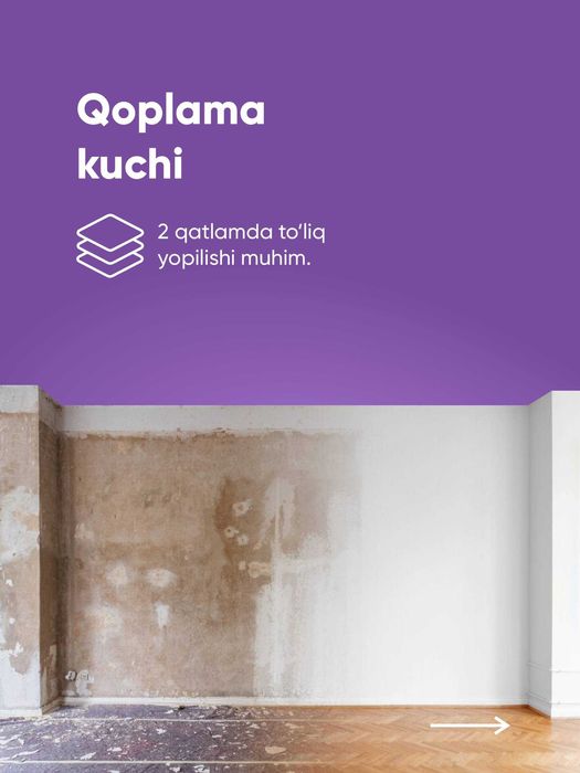 Emulsiya Asos  – ichki va fasad uchun (4 kg / 20 kg) sifatli bo‘yoq