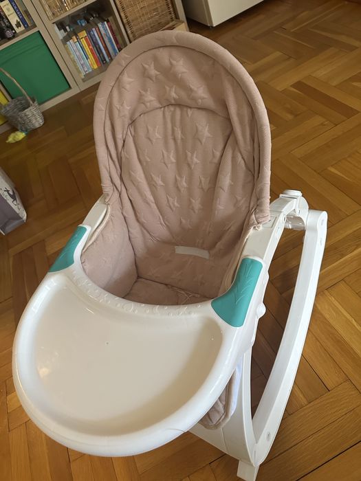 Детски шезлонг, с масичка за хранене 0-3 г