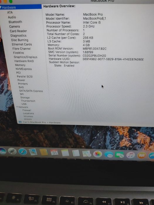 Laptop MacBook PRO ( intel Core i5 )