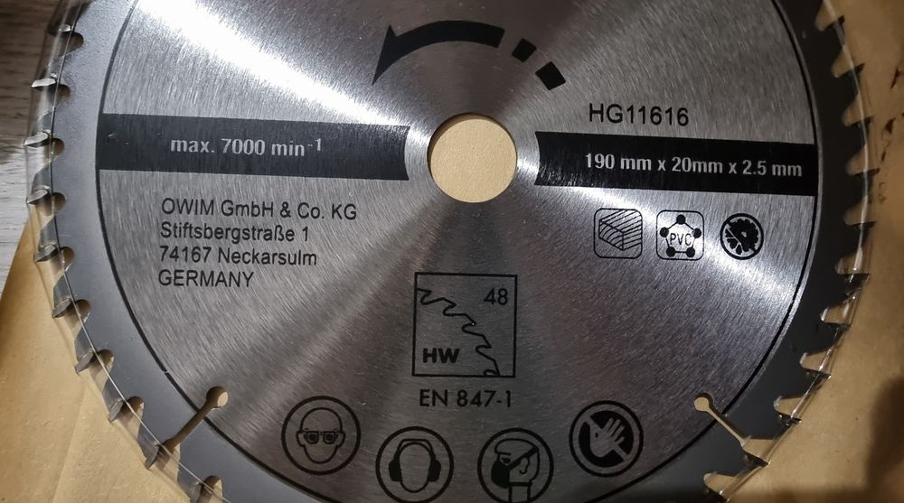 Ръчен цирколяр Parkside 1350w